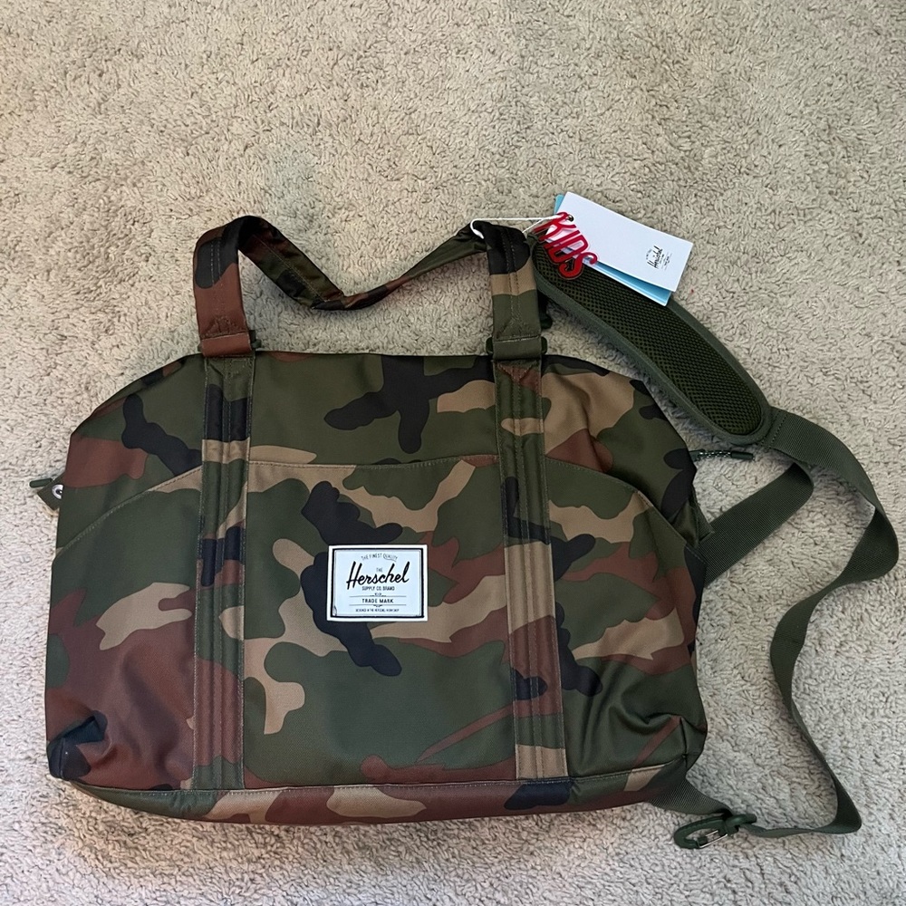 Herschel camp diaper bag and changing pad